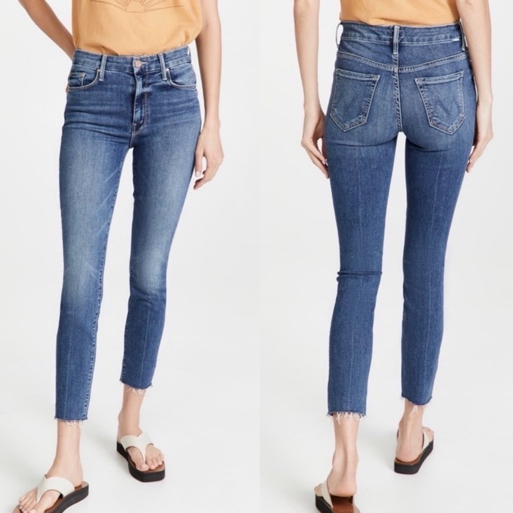 Mother The Looker Jeans Size 26 Ankle Fray Denim Groovin